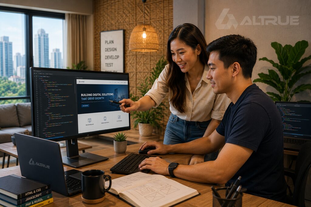 altrue website and application development