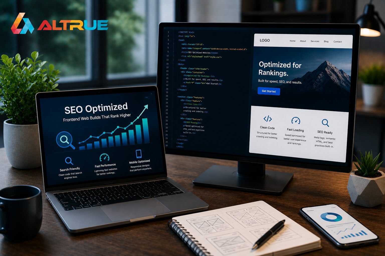altrue seo optimized frontend web builds in the philippines