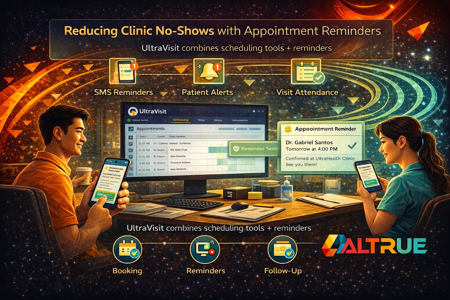 altrue ultravisit reducing clinic no show